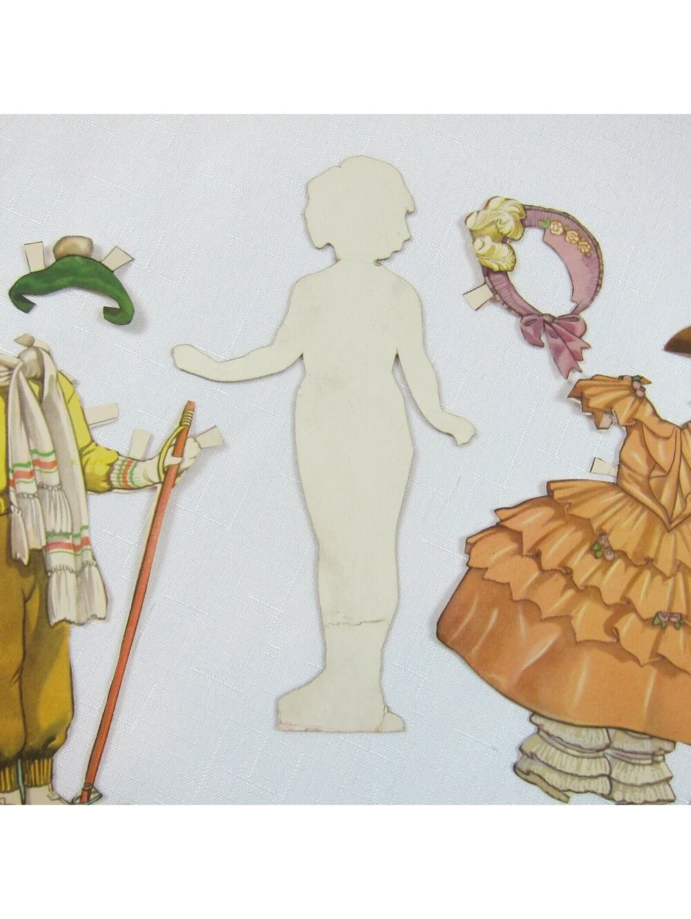 Vintage 1935 Shirley Temple Standing Paper Doll & Clothing Set Saalfield RARE